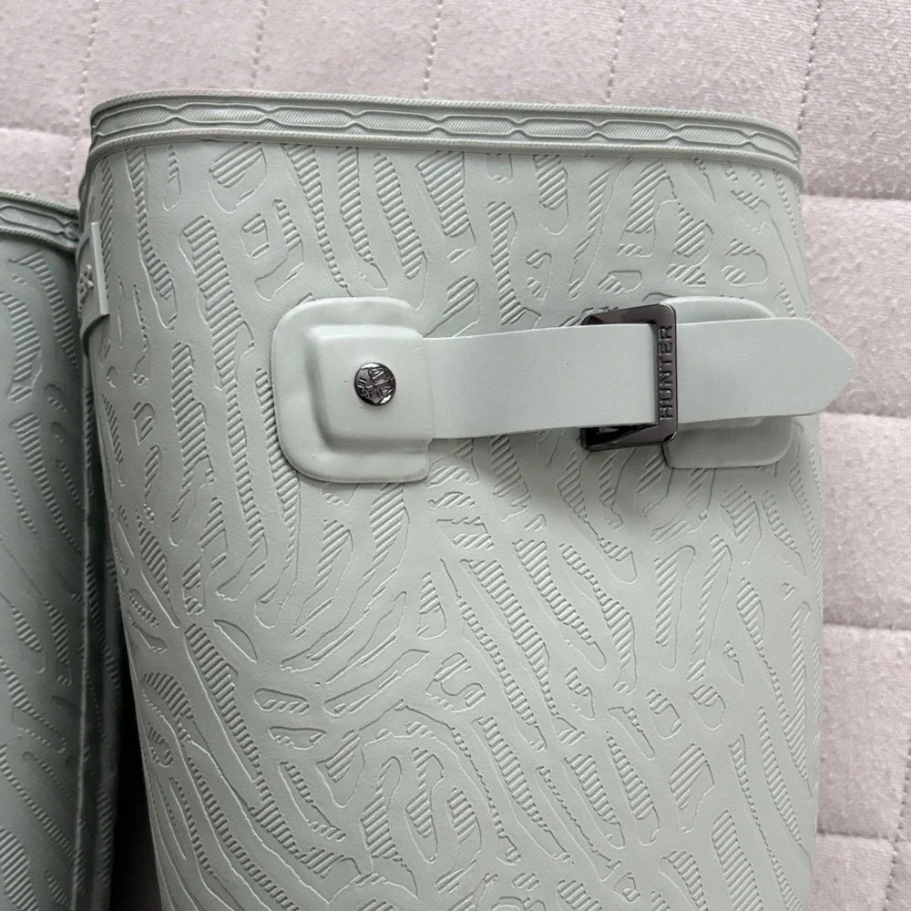 Hunter Women's Org Ref Fit Boot Seaspray/Light Green Rain Boots - Picture 7 of 8